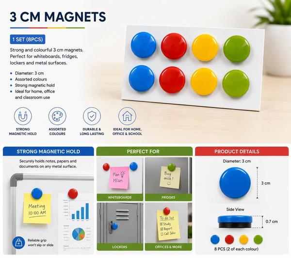 3cm Magnets Set