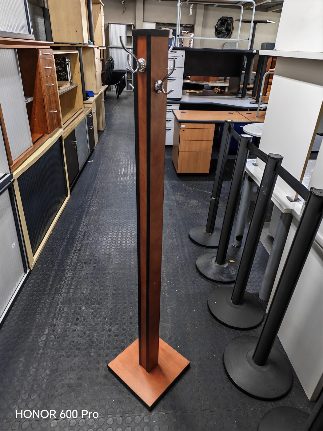 Second-hand cherry coat stand