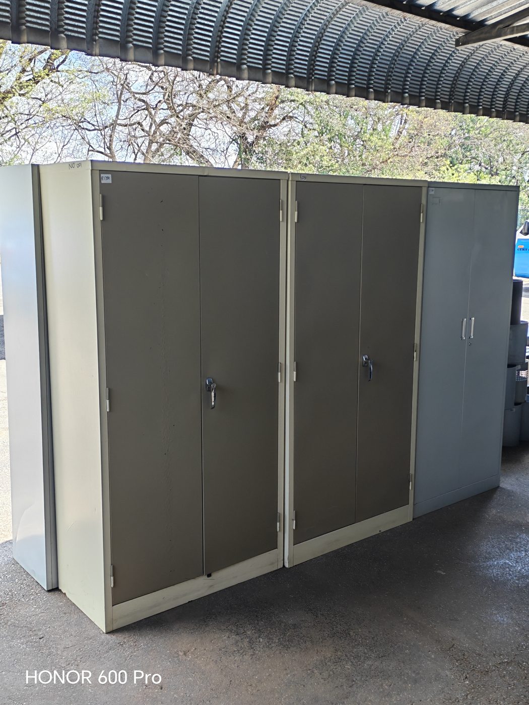 Second-hand steel storage cupboards