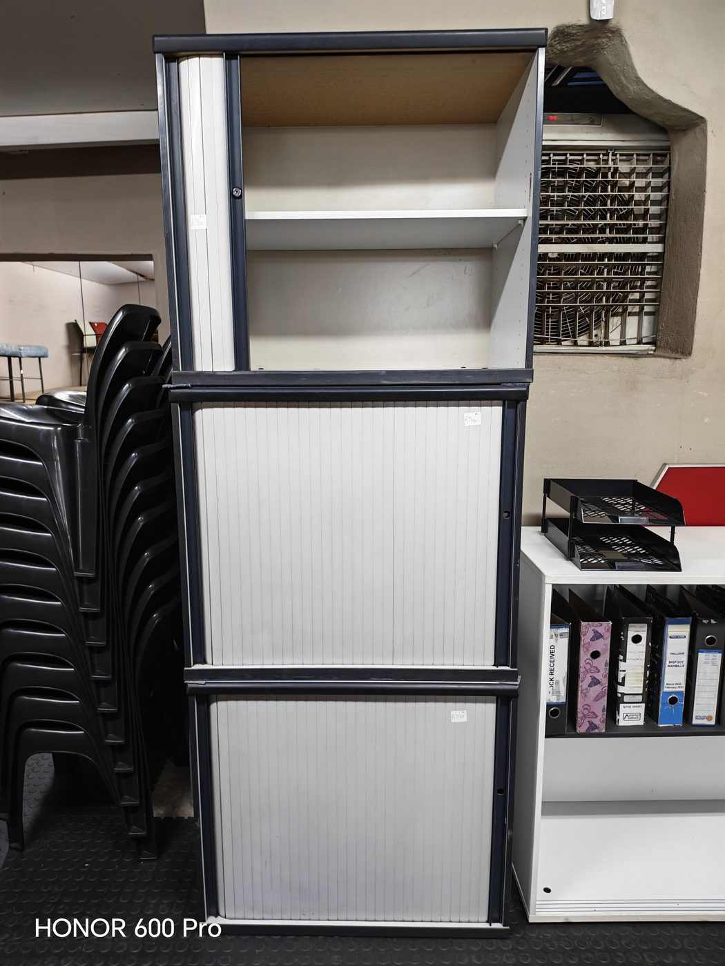 Second-hand tambour door cabinets